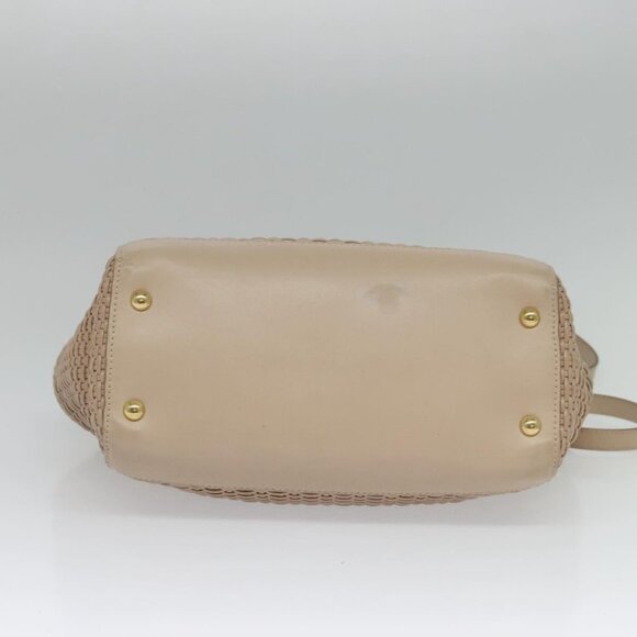 Salvatore Ferragamo Gancini Hand Bag Leather 2way Pink Gold Auth 137425 - Picture 6 of 16